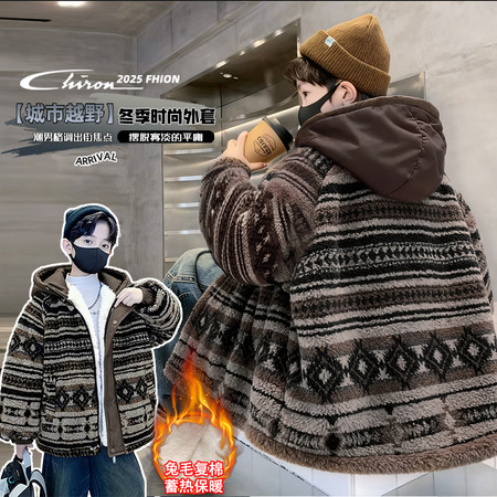 吉吉小熊&吉吉小熊&WQ26032款加绒毛毛衣