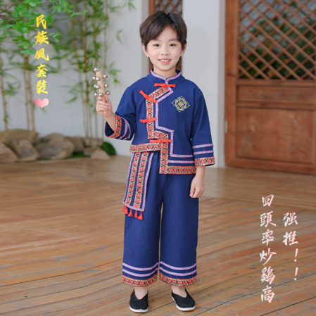 小佑禧&小佑禧&2501三月三民族风儿童演出服