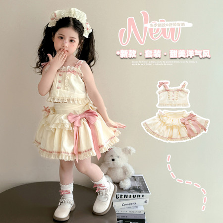 超萌小象&超萌小象&2526l款洛丽塔米色裙套装