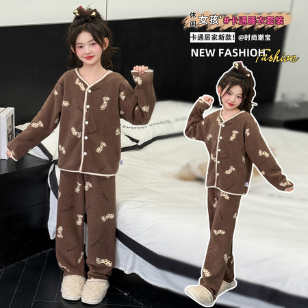 小优米&小优米&XYM-970女童加厚居家服套装