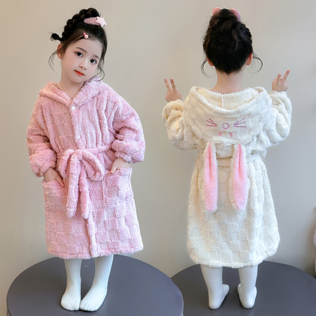 萌娃优选&萌娃优选&2611兔子睡袍