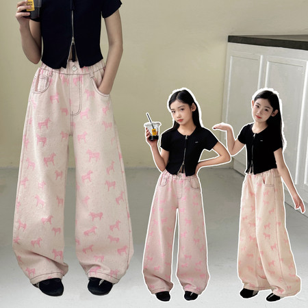 爱尚玉飞飞&爱尚玉飞飞&DH-3137粉色提花小马