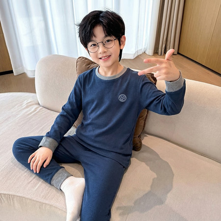 阳阳潮童&阳阳潮童&8011徳绒保暖衣套装