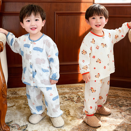 小树芽&小树芽&2609款棉纱拉条套装