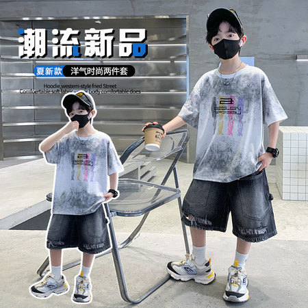 金点&金点&T325T恤K61牛仔裤组合套装