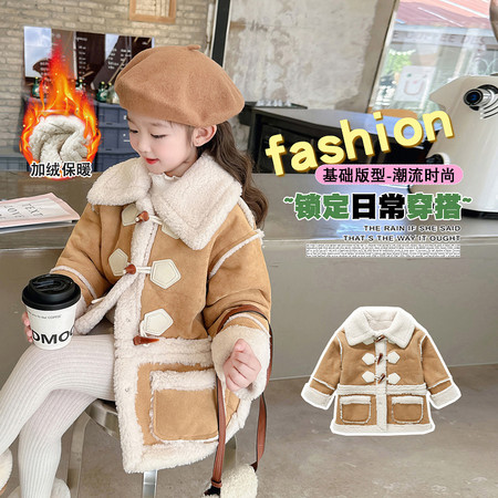 贝特英&贝特英&牛角扣大衣_