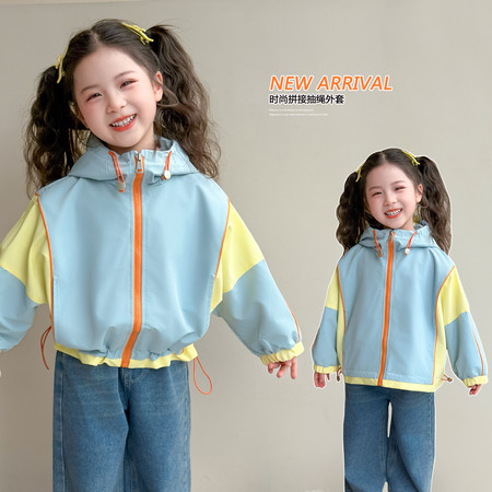 萌乐宝&萌乐宝&MLB41-时尚拼接抽绳外套2