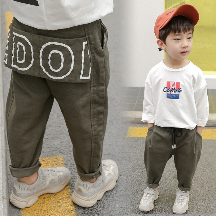 Letter casual pants-