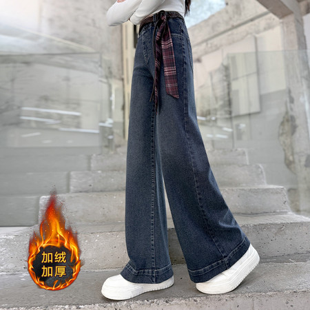 小时尚&小时尚&美式复古腰带牛仔裤