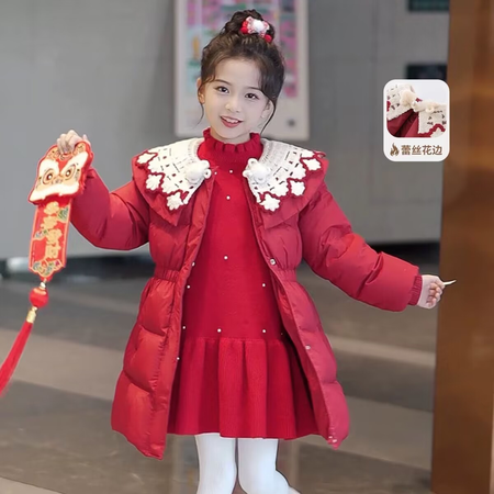 逍遥企鹅&逍遥企鹅&A2426款--绣花领棉衣