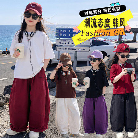 逍遥企鹅&逍遥企鹅&XY823款--短袖弯刀裤套装