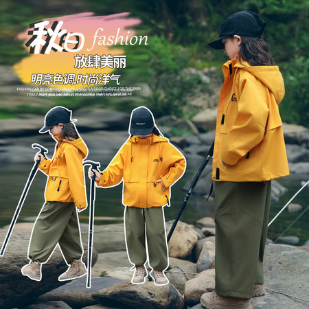 荔豆&荔豆&2420-玫瑰同款冲锋衣
