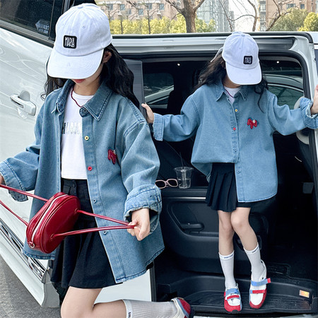 荔豆&荔豆&时尚小马牛仔衬衫