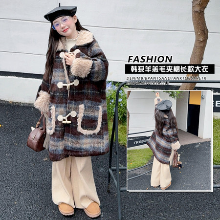 喵权童装&喵权童装&Y41羊羔毛夹棉大衣