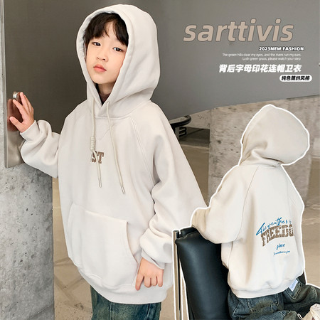 金多多&金多多&WSNQW5527字母ST连帽卫衣-
