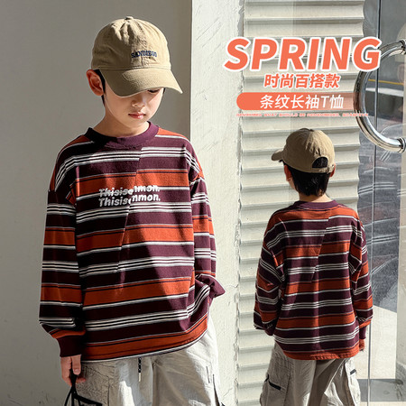 金多多&金多多&ZFCD2013收省条纹长袖T恤