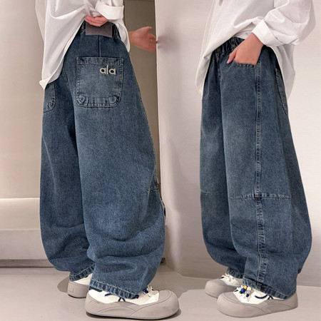 金多多&金多多&WSNCK3740字母ala牛仔裤