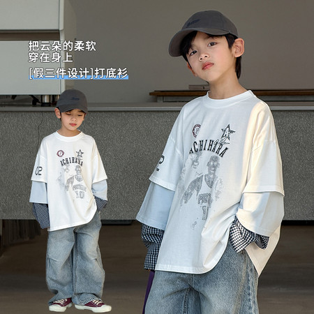 金多多&金多多&ZFCD2021假三件撞色打底衫