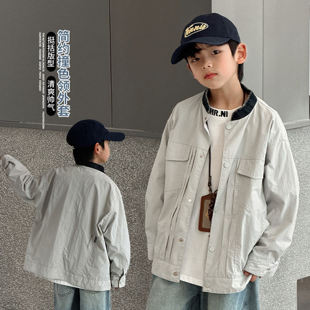 金多多&金多多&ZFCW2035撞色领外套