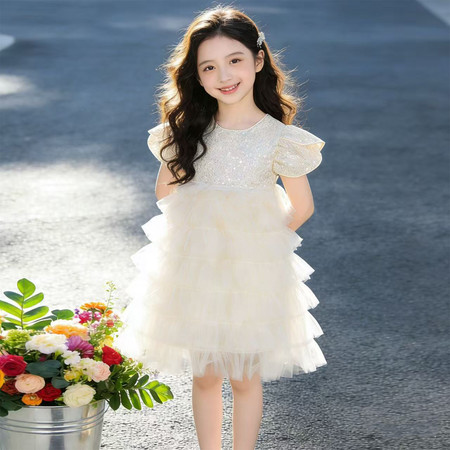 明新美童&明新美童&香槟礼服蛋糕连衣裙2026-15