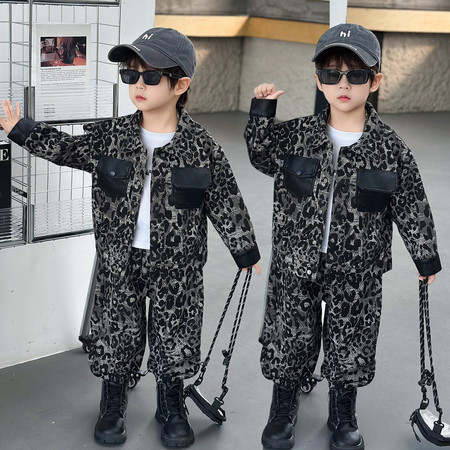 豪淘小子&豪淘小子&牛仔豹纹套装