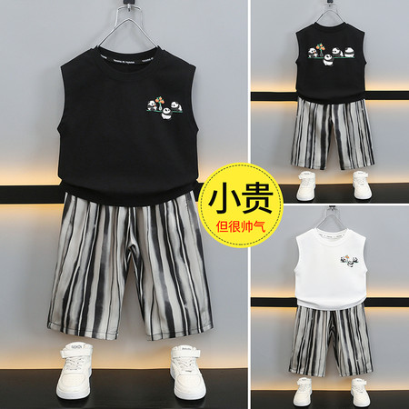 萌乐宝贝&萌乐宝贝&熊猫无袖套装