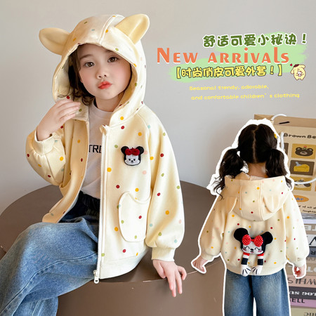 多吉象&多吉象&圆点印花外套