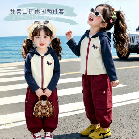 多吉象&多吉象&贴标小马工装裤套装