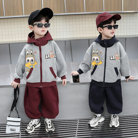 贝贝航&贝贝航&拉布布-拉链衫套装