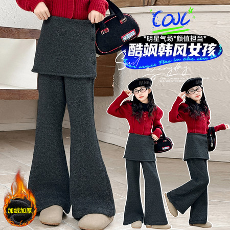 巴马巴马&巴马巴马&BM-8952加绒喇叭裤屁帘