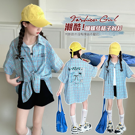 潮品店&潮品店&2513衬衫蝴蝶结