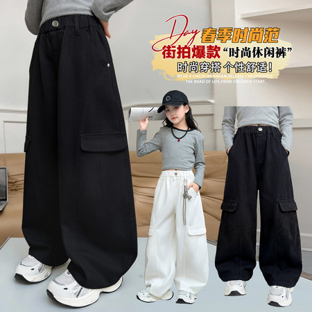 小萌主&小萌主&XM26801棉布工装裤
