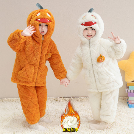 金色童年&金色童年&南瓜三层加厚睡衣