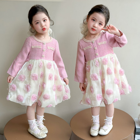 金色童年&金色童年&小香风花朵裙