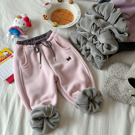 韩尚毛毛虫&韩尚毛毛虫&HS65697订蝴蝶结卫裤