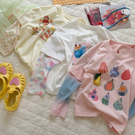 韩尚毛毛虫&韩尚毛毛虫&HS72259卡通印花T