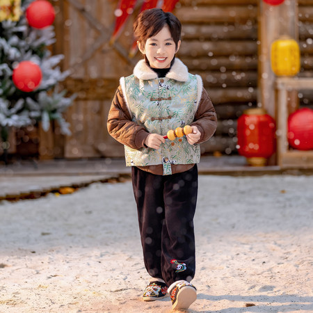 蜡笔泡泡&蜡笔泡泡&2585-1熊猫竹子棉衣