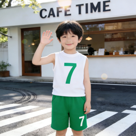 阿叮布妮&阿叮布妮&7字带包背心套装