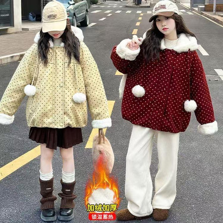 童年有梦&童年有梦&小花朵连帽棉服