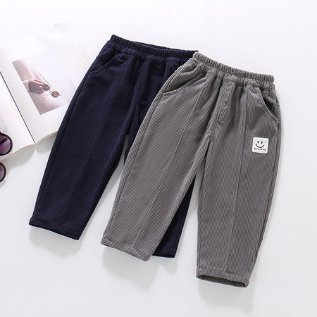 龙华童装&龙华童装&A18笑脸灯芯绒春秋