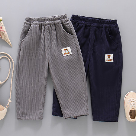 龙华童装&龙华童装&A20小熊灯芯绒春秋