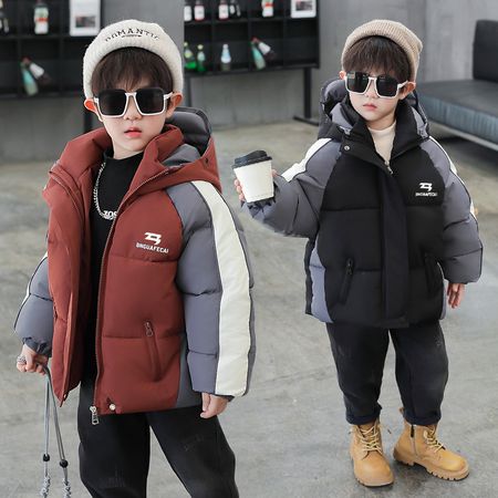 淘尚童品&淘尚童品&拼色连帽棉衣