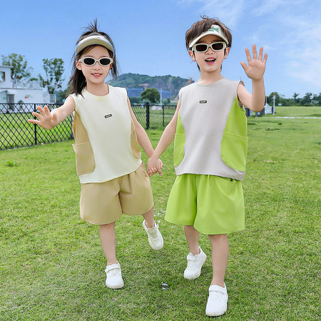 酷裤狗&酷裤狗&拼色背心套装