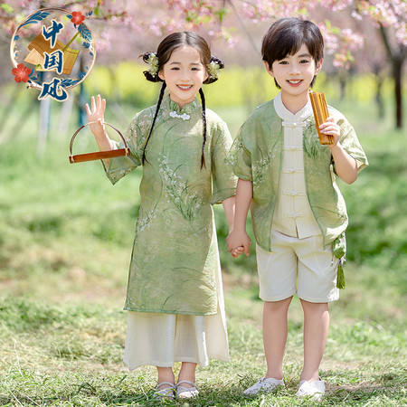 尚誉贝&尚誉贝&6660短袖兰花草套装