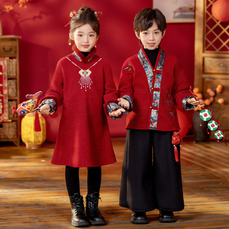 尚誉贝&尚誉贝&6079竹福如意加绒套装