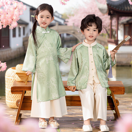 尚誉贝&尚誉贝&6086男童竹叶提花套装