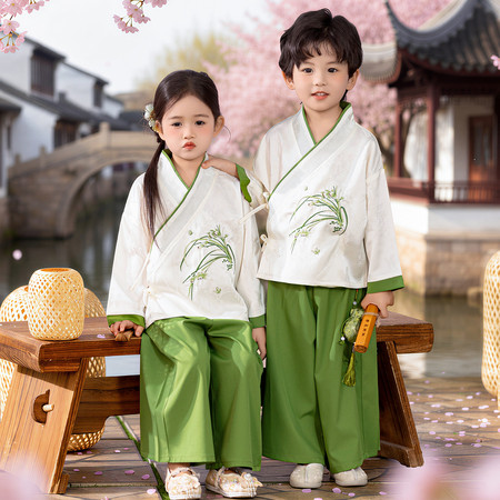 尚誉贝&尚誉贝&6089男童兰草提花套装