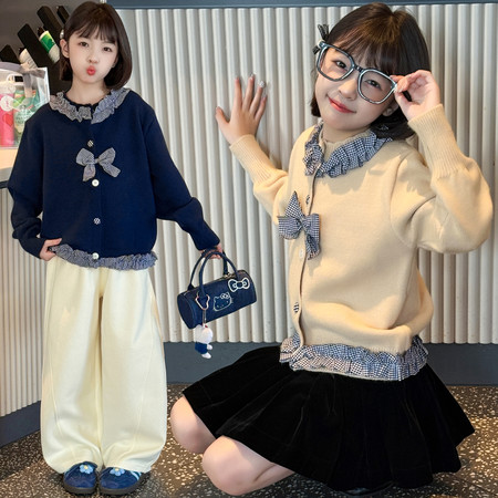 有果儿&有果儿&花边蝴蝶结毛衣2