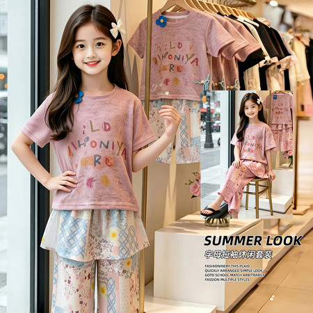 有果儿&有果儿&2772字母休闲屁连裤