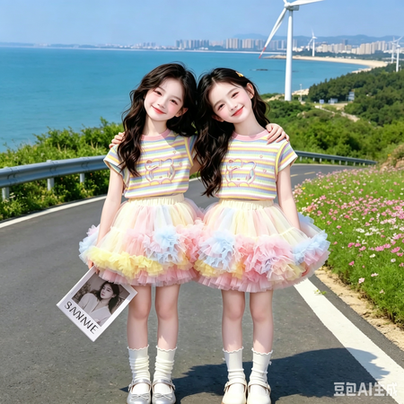 有果儿&有果儿&条纹套装23